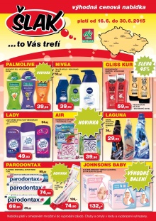 akční leták Šlak drogerie 16.6.2015-30.6.2015