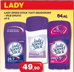 Deodorant stick damsky lady speed stick