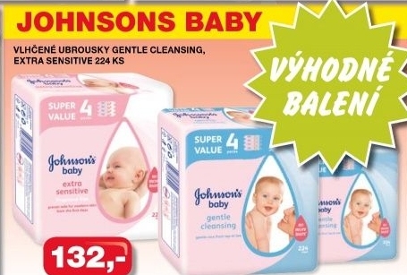 Ubrousky vlhcene detske baby johnson s