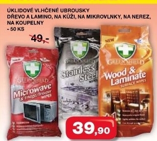 Uklidove ubrousky green shield