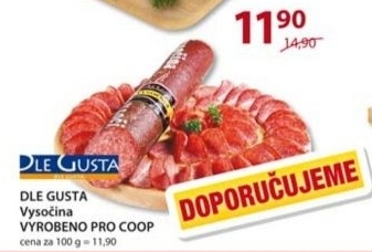 Salam vysocina dle gusta