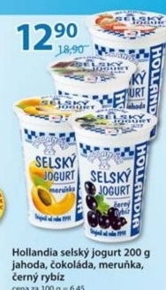 Jogurt selsky ochuceny hollandia