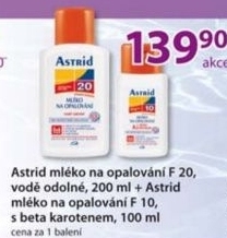 Mleko na opalovani of 20 astrid