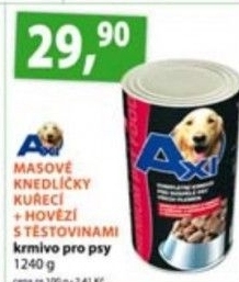 Knedlicky masove pro psy axi
