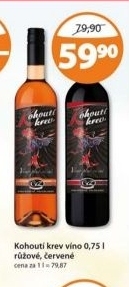 Vino kohouti krev cvz