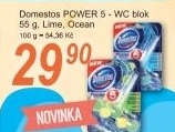 Tuhy wc blok power 5 domestos