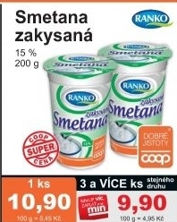 Smetana zakysana ranko 15