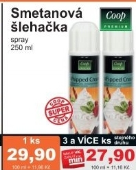 Slehacka ve spreji coop premium