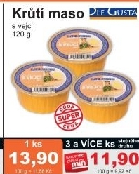Maso kruti s vejci dle gusta