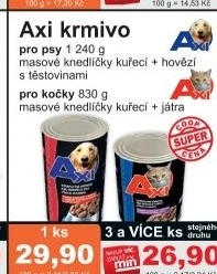 Knedlicky masove pro psy axi