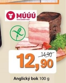 Bok anglicky maso uzeniny pisek