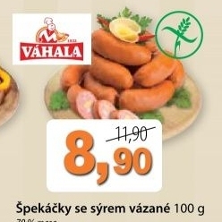 Spekacky se syrem vahala