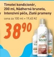 Balzam na vlasy timotei
