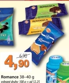 Oplatky romanca sedita