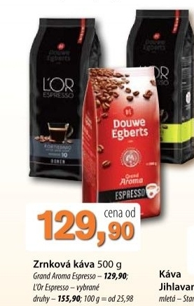 Kava zrnkova grand aroma douwe egberts