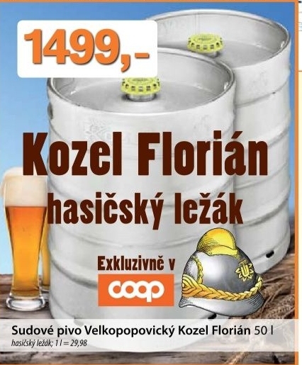 Pivo polotmavy lezak florian velkopopovicky kozel