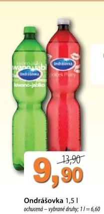 Voda ochucena ondrasovka