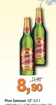 Pivo svetly lezak 12 samson