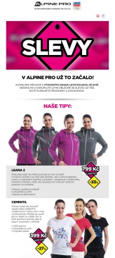 akční leták ALPINE PRO 18.6.2015-31.8.2015