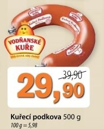 Podkova kureci vodnanske kure