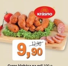 Klobasa gyros na gril krasno