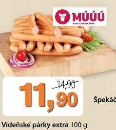 Parky videnske extra maso uzeniny pisek
