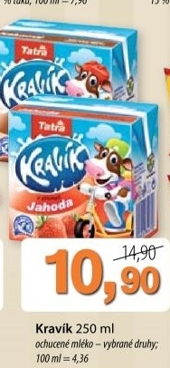 Napoj mleko ochucene kravik tatra