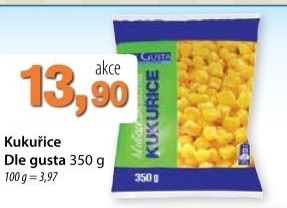 Kukurice mrazena dle gusta