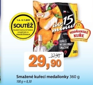 Medailonky kureci smazene vodnanske kure