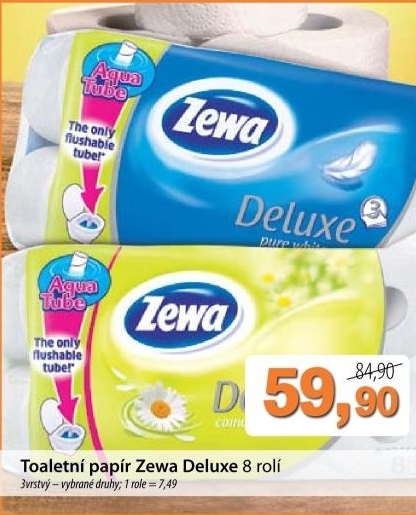 Toaletni papir 3vrstvy deluxe zewa