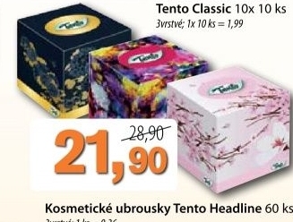 Kapesnicky papirove 3vrstve tento box