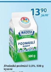 Napoj podmasli jihoceske madeta