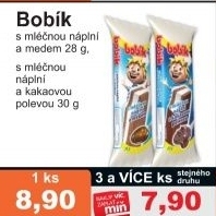 Dezert s mlecnou naplni bobik