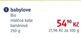 Kase mlecna krupicova bio babylove