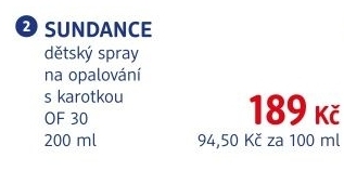 Sprej detsky na opalovani of 30 sundance