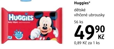 Ubrousky vlhcene detske huggies