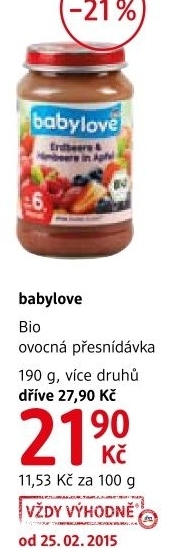 Presnidavka ovocna bio babylove