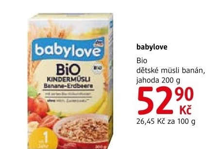 Musli pro deti bio babylove