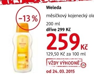 Olej mesickovy kojenecky baby weleda