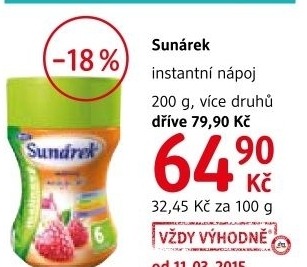 Napoj instantni sunarek