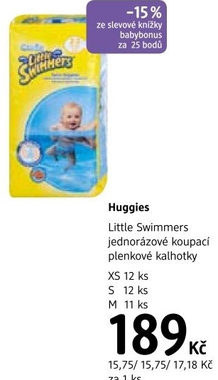 Pleny detske do vody little swimmers huggies