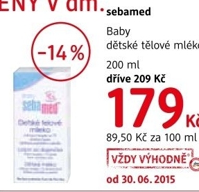 Mleko telove detske baby sebamed