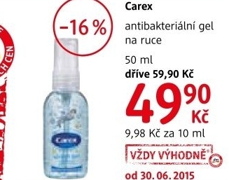 Gel antibakterialni carex