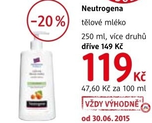 Mleko telove neutrogena