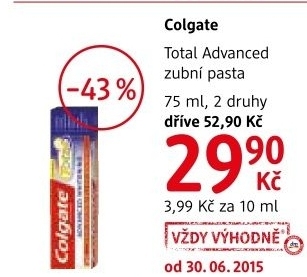 Pasta na zuby total advanced colgate