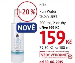 Sprej telovy fun water nike