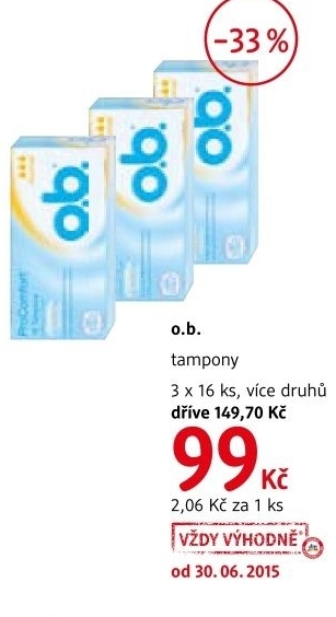 Tampony o b