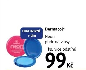 Pudr na vlasy neon dermacol