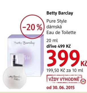 Toaletni voda pure style betty barclay