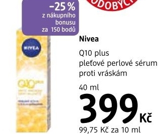 Serum pletove proti vraskam perlove q10 plus nivea